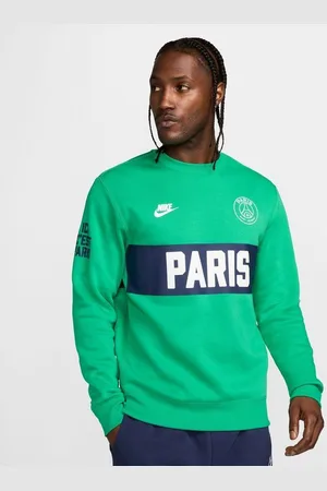 Nike Paris Saint-Germain Sweatshirt NSW Club Crew GX Sport Essential - Grøn/Hvid