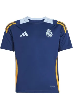 adidas Real Madrid Trænings T-Shirt Tiro 24 - Mørkeblå/Orange/Blå Børn