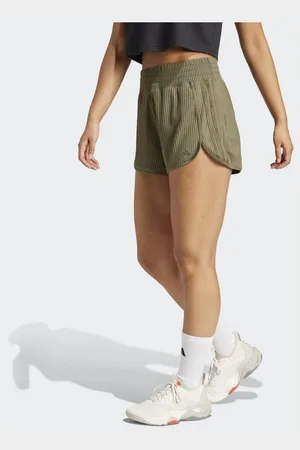 adidas Pacer All Gym Seasonal Rib High-Rise Tonal 3-Stripes shorts