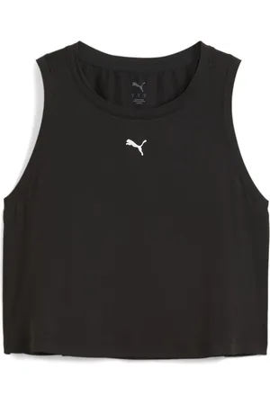 PUMA CLOUDSPUN SLEEVELESS TANK - SHORT Black- White