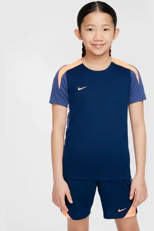 Nike Trænings T-Shirt Dri-FIT Strike - Navy/Lilla/Orange Børn