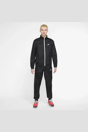 Nike Træningsdragt NSW Club Lined Woven - Sort/Hvid