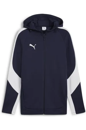 PUMA Hættetrøje teamEVOSTRIPE - Navy/Sølv/Hvid