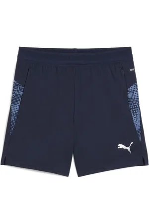 PUMA Træningsshorts teamCUP - Navy/Sølv/Blå Børn