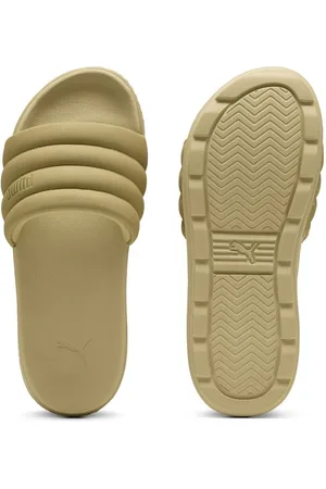 PUMA Karmen Puffy Aqua Metallics Slides