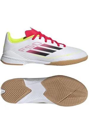 adidas F50 League IN Pure Victory - Hvid/Sort/Gul Børn