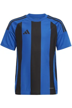 adidas Spilletrøje Striped 24 - Blå/Sort Børn