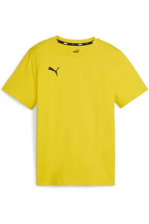 PUMA T-Shirt teamGOAL Casuals - Gul/Sort Børn