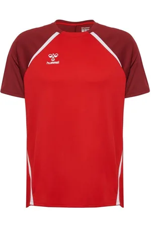 Hummel Trænings T-Shirt hmlLEAD 2.0 - Rød/Bordeaux/Hvid
