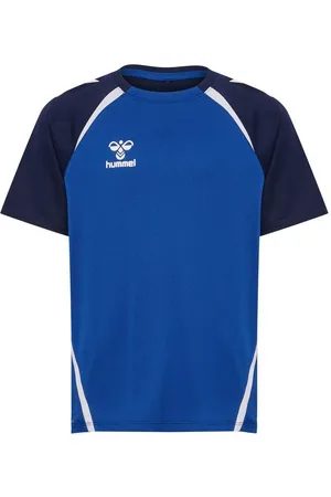 Hummel Trænings T-Shirt hmlLEAD 2.0 - Blå/Navy/Hvid Børn