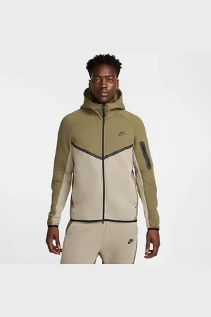 Nike Hættetrøje Tech Fleece 24 FZ - Grøn/Grøn/Sort