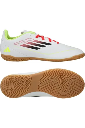adidas F50 Club IN Pure Victory - Hvid/Sort/Gul Børn