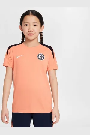Nike Chelsea Trænings T-Shirt Dri-FIT Strike - Orange/Navy/Orange Børn