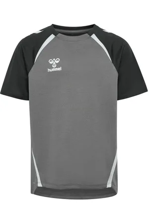 Hummel Trænings T-Shirt hmlLEAD 2.0 - Grå/Asfalt/Hvid Børn