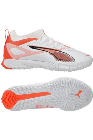 PUMA Ultra 5 Match TT + Mid Unlimited - Hvid/Sort/Rød Børn