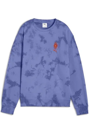 PUMA WARDROBE ESS FLORAL PACK Kurzer figurbetonter Crewneck mit Waschung und Grafik