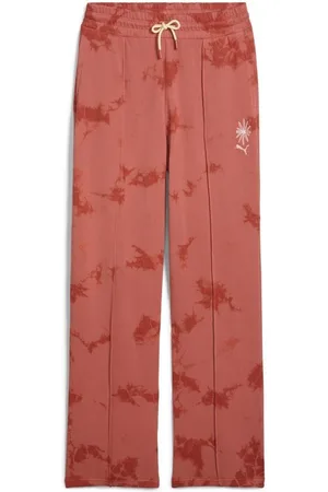 PUMA WARDROBE ESS FLORAL PACK Straight Fit Jogginghose mit Waschung