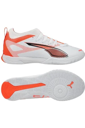 PUMA Ultra 5 Match IT + Mid Unlimited - Hvid/Sort/Rød Børn