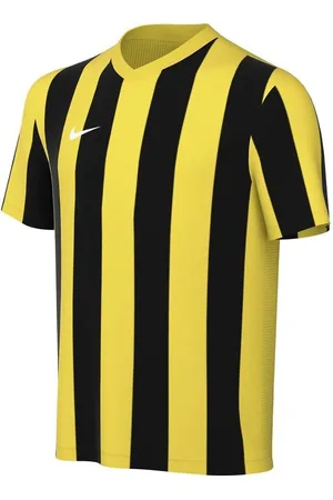 Nike Spilletrøje Dri-FIT Striped Division V - Gul/Sort/Hvid Børn
