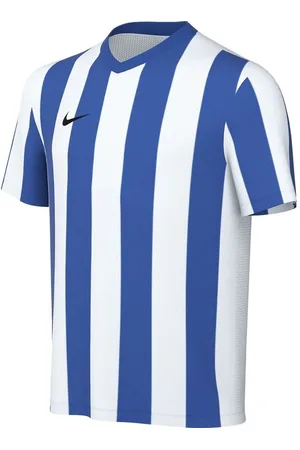 Nike Spilletrøje Dri-FIT Striped Division V - Hvid/Blå/Sort Børn