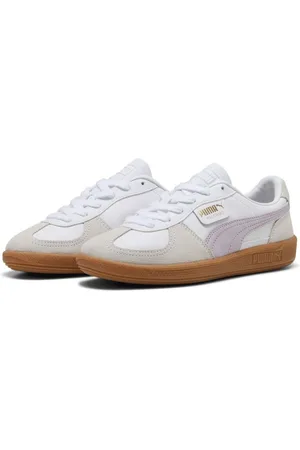 PUMA Sneaker Palermo Skind - Hvid/Lilla