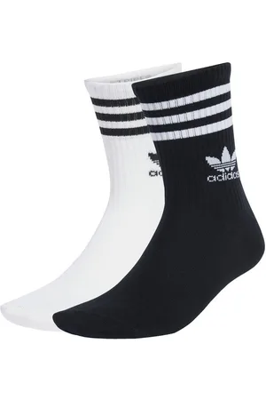 adidas Sokker Striped Crew 10-Pak - Hvid/Sort