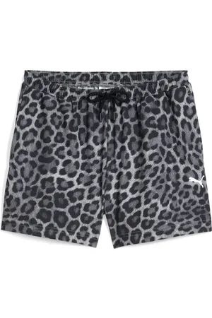 PUMA LEO LUXE A-Line 3" Gewebte Shorts mit Allover-Print
