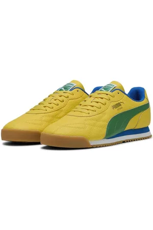PUMA Roma Anniversario Pele Yellow-Archive Green- Team Royal