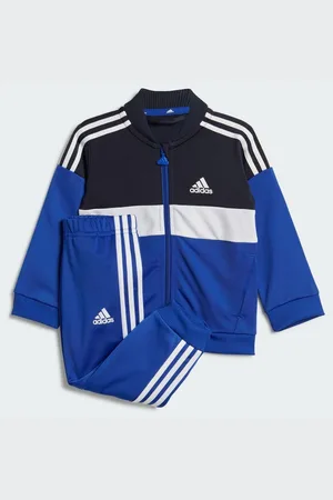 adidas Tiberio 3-Stripes Colorblock Shiny Kids træningsdragt