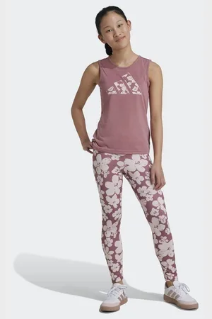 adidas Train Essentials Seasonal Printed High Waisted 7/8 Training Kids tights