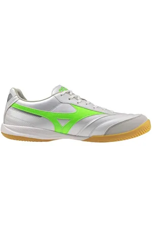 Mizuno Morelia Sala Pro IN Frontier - Hvid/Neongrøn/Sølv