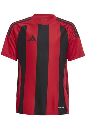adidas Spilletrøje Striped 24 - Rød/Sort Børn