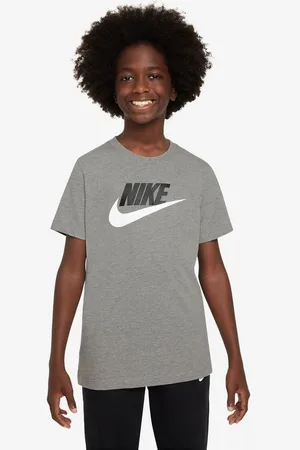 Nike T-Shirt NSW Futura - Grå/Grøn Børn