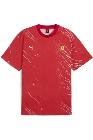 PUMA Scuderia Ferrari HP Race Color Splash T-Shirt mit Allover-Print