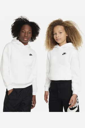 Nike Sportswear Club Fleece Big Kid WHITE/BLACK