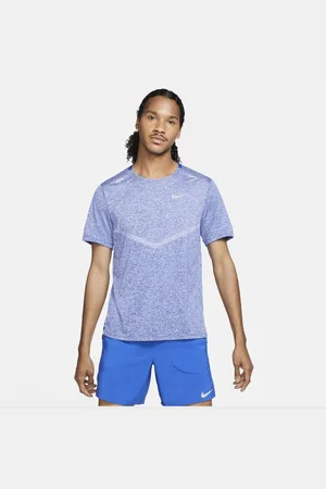 Nike Løbe T-Shirt Dri-FIT Rise 365 - Blå/Sølv