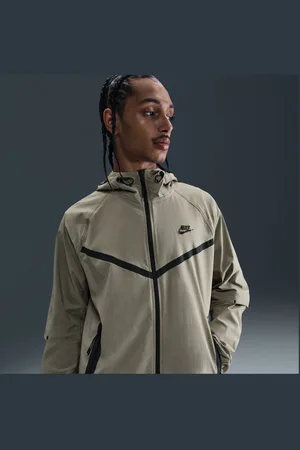 Nike Jakke Tech Woven FZ - Grøn/Sort