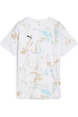 PUMA IndividualEARTH DAY Jersey Wmn White-Light Sand