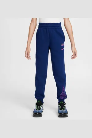 Nike Sweatpants Club Fleece Mbappé Personal Edition - Navy/Lilla/Guld Børn