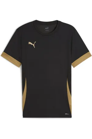 PUMA Trænings T-Shirt teamGOAL - Sort/Guld Børn