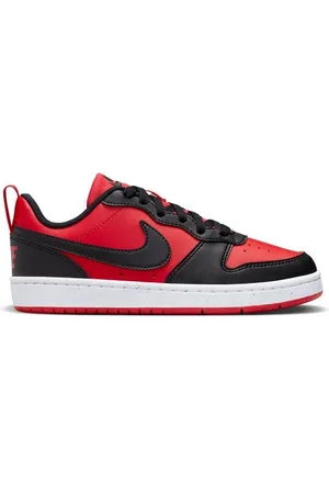 Nike Court Borough Low Recraft - Rød/Sort/Hvid Børn