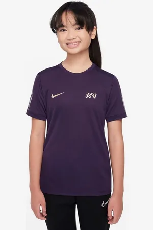 Nike Trænings T-Shirt Dri-FIT Academy 25 Mbappé Personal Edition - Lilla/Guld Børn