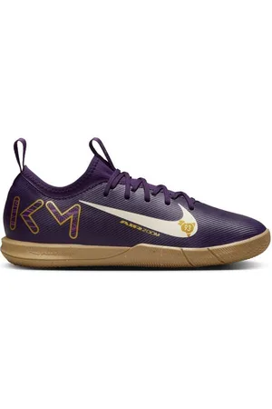 Nike Air Zoom Mercurial Vapor 16 Academy IC Mbappé Personal Edition - Lilla/Hvid Børn