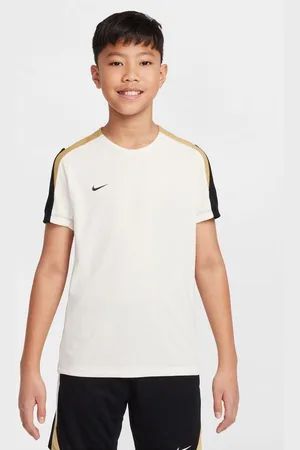 Nike Trænings T-Shirt Dri-FIT Strike - Hvid/Sort/Guld Børn