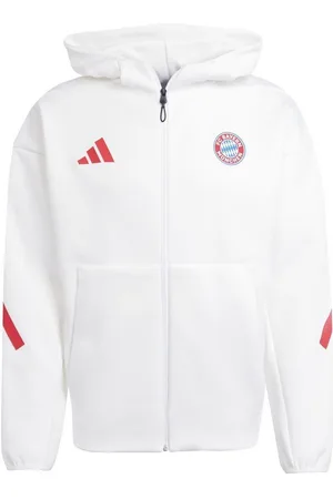adidas Bayern München Jakke Anthem - Hvid/Sort