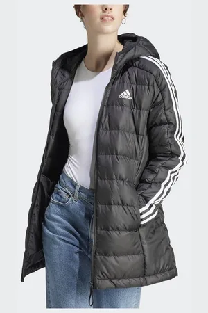 adidas Essentials 3-Stripes Light Down Hooded parka