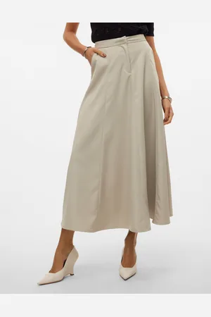 VERO MODA Vmtara Høj Talje Lang Nederdel