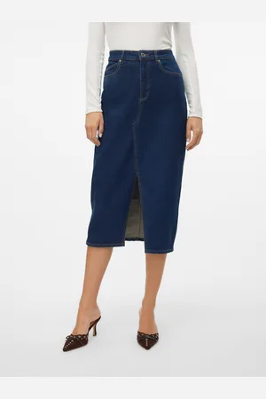 VERO MODA Vmveri Høj Talje Midinederdel