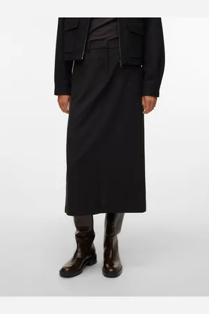 VERO MODA Vmtroian Mellemhøj Talje Lang Nederdel