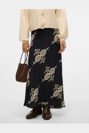 VERO MODA Vmque Høj Talje Lang Nederdel